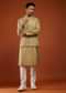 Light Brown Embroidered Bandi Jacket Set