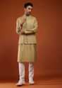 Light Brown Embroidered Bandi Jacket Set
