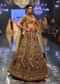Wine Red Queenly Bridal Lehenga In Velvet With Heavy Floral Embroidery - NOOR 2022