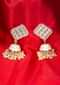 Kundan studded earring with jhumkas dangler only on kalki