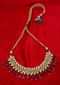 Kundan studded round choker necklace with crystal bead drops only on Kalki