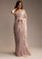 Lavender Tissue Saree with Cutdana  Sequin Work