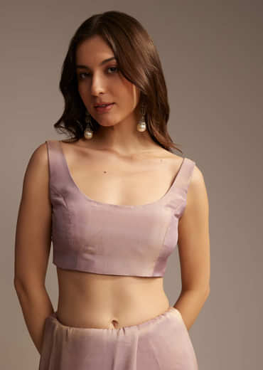 Lavender Tissue Saree with Cutdana  Sequin Work