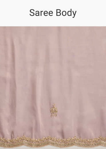 Lavender Tissue Saree with Cutdana  Sequin Work