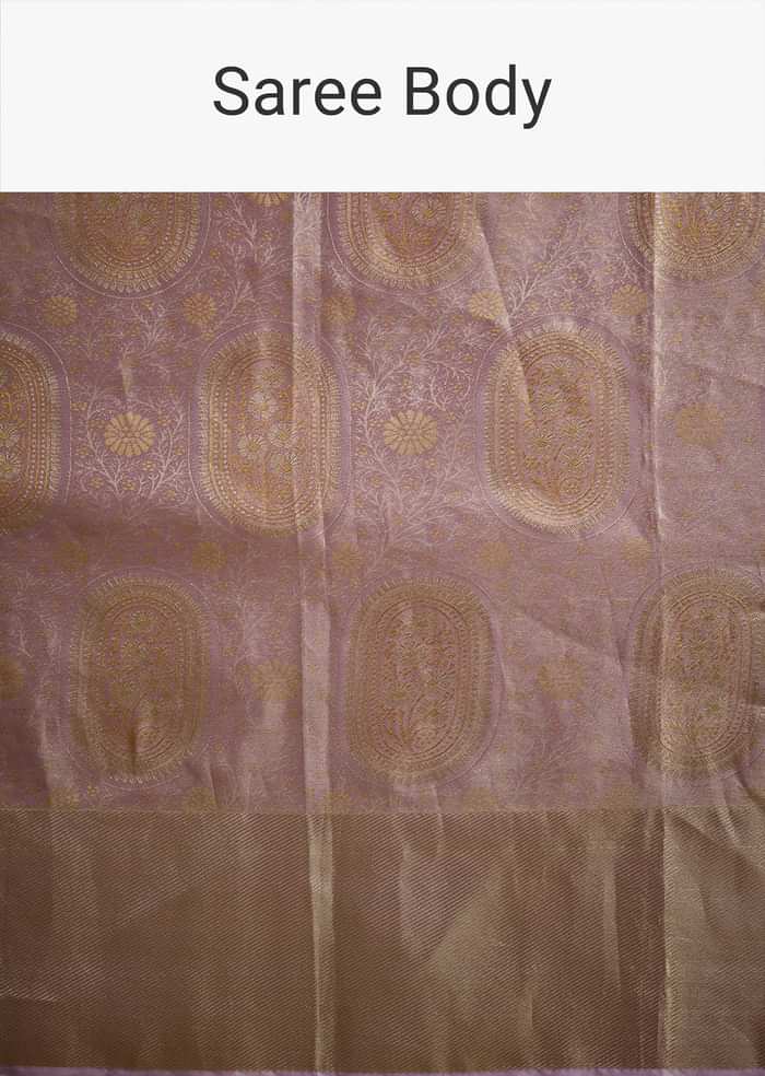 Lavender Kanjivaram Silk Saree