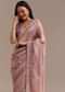 Lavender Tissue Saree Embroidered With Sequins And Cutdana