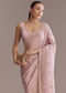 Lavender Tissue Saree With Heavy Hand Embroidery