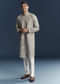 Light Blue Silk Kurta Set For Men With Thread Embroidery