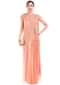 Light Orange Drape Gown Saree