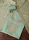 Light Sea Green Zari Embroidered Chanderi Top With Woven Banarasi Dupatta Unstitched Dress Material