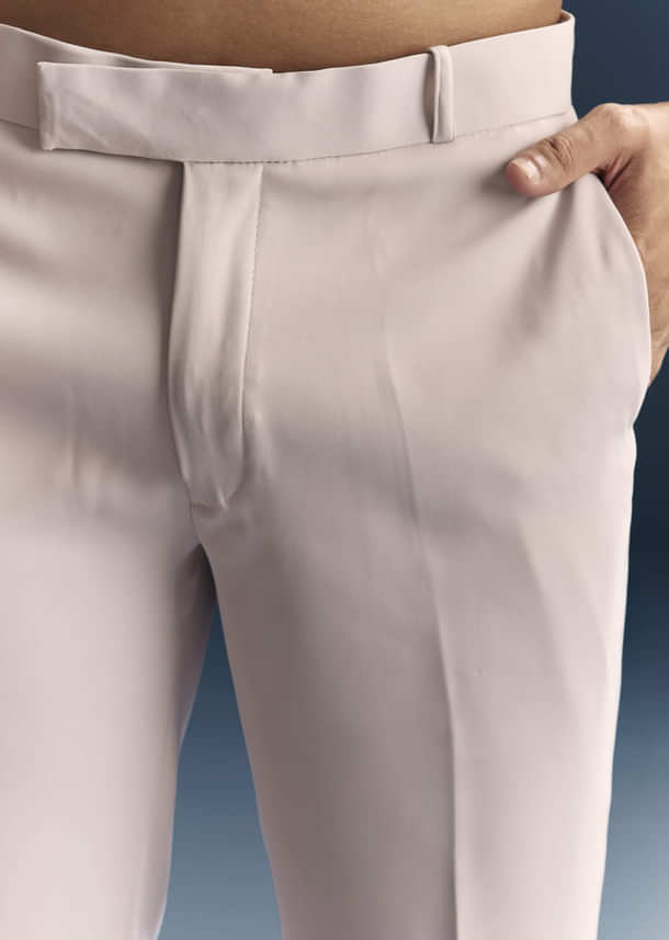 Lilac Indo Western Set For Men With Resham And Moti Work Lilac Indo Western Set For Men With Resham And Moti Work