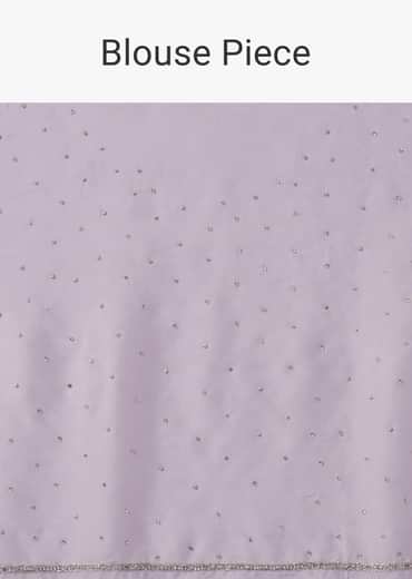 Lavender Purple Sequins Saree With An Embellished Border