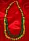 Lime Green And Emerald Green Color Faceted Bead Necklace Online - Kalki Fashion