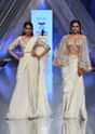 Cream Ready Pleated Saree With Multi Colored Floral Hand Work On The Blouse
