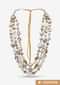 Multi Color Layered Necklace With Pastel Tone Pearls And Kundan That Come Set With Delicate Crystals By Prerto