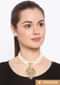 Gold Plated Necklace With Kundan Centrepiece And Pearl Strings By Prerto