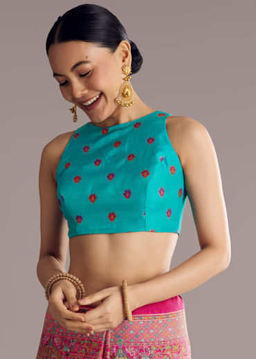 Magenta Dola Silk Saree With Traditional Prints