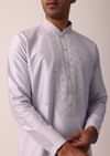 Majestic Festival Silk Kurta Set With Thread And Mirror Work