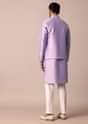 Majestic Purple Jacket Kurta Set For Men