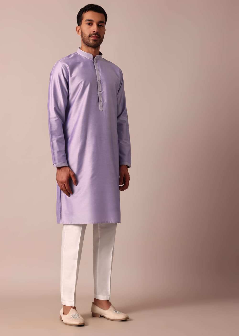 Majestic Purple Jacket Kurta Set For Men