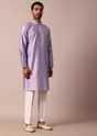 Majestic Purple Jacket Kurta Set For Men