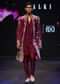 Maroon Tissue Cutdana Embroidered Sherwani Suit With Dupatta