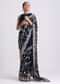 Midnight Blue Saree With Parsi Gara Work