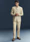 Mint Green Silk Jodhpuri Suit For Men With Hand Embroidery
