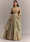 Mint Blue Embroidered Lehenga Set