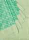 Mint blue saree in silk only on Kalki