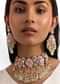 Mint Green And Pink Victorian Kundan Necklace Set