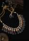 Mint Green Choker Necklace With Kundan And Natural Stones