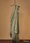 Moss Green Kanjivaram Saree In Pure Uppada Silk With Weave And An Unstitched Blouse