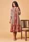 Multi Colored Tunic Dress And Jacket With Tribal Print