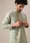 Multi Color Kurta Set With Floral Print And Embroidered Work