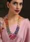Multi Colored Necklace With Layers Of Rainbow Colored Stones By Paisley Pop