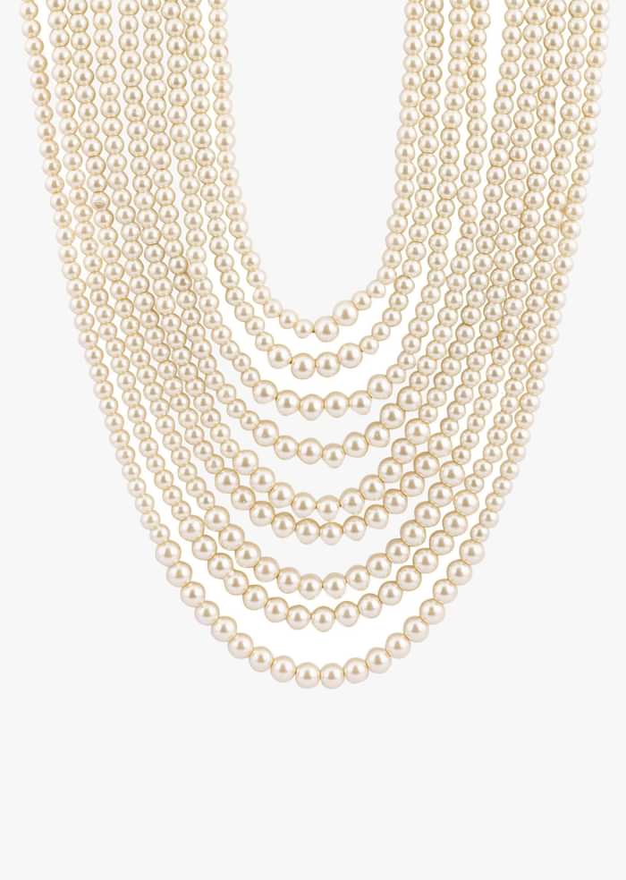 Multi Layered Ivory Pearl Mala