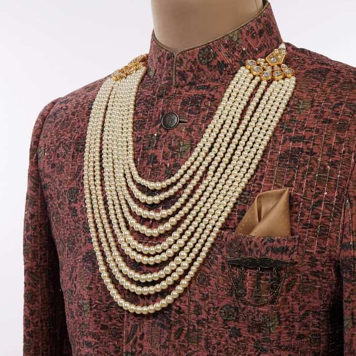 Multi Layered Ivory Pearl Mala