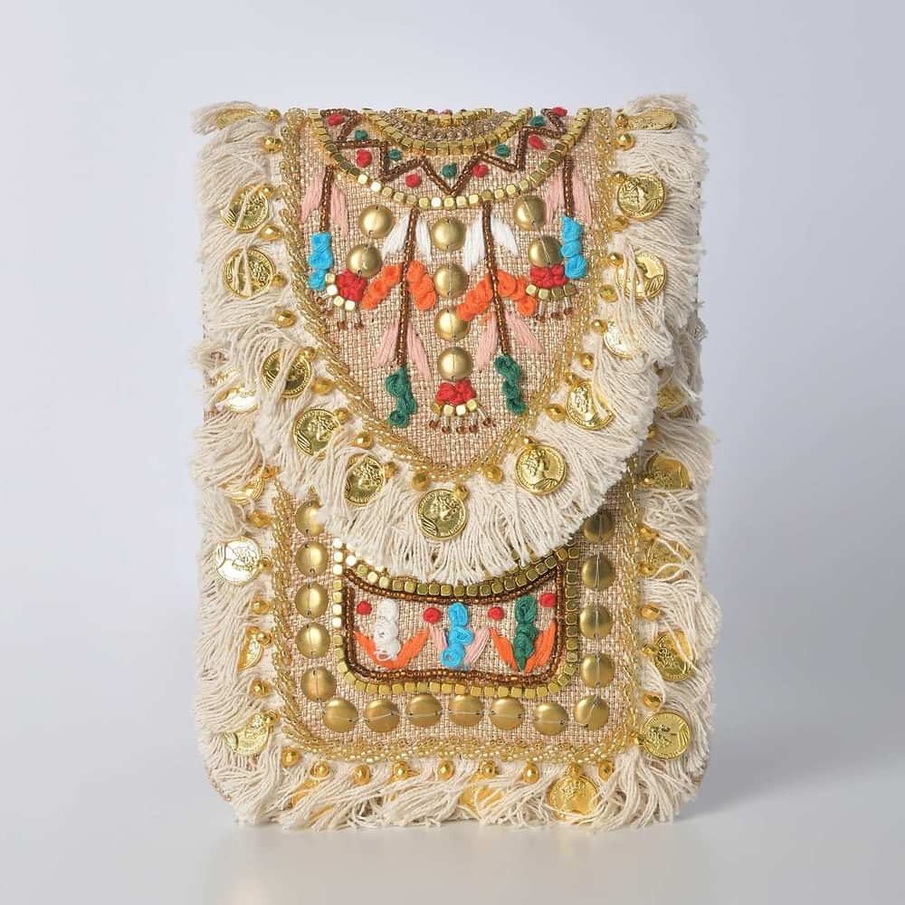 Multicolor Bohemian Sequin Clutch