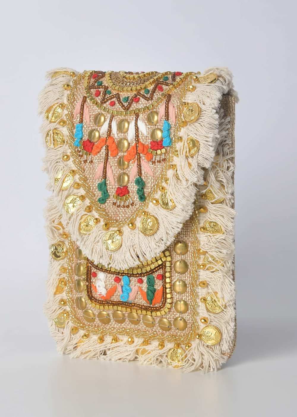 Multicolor Bohemian Sequin Clutch