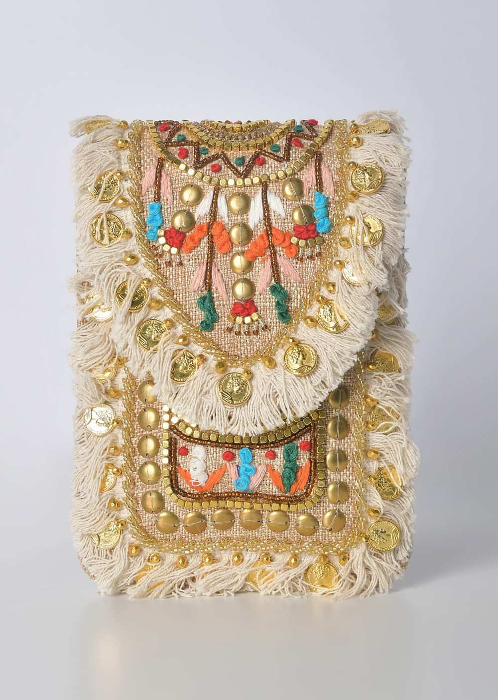 Multicolor Bohemian Sequin Clutch