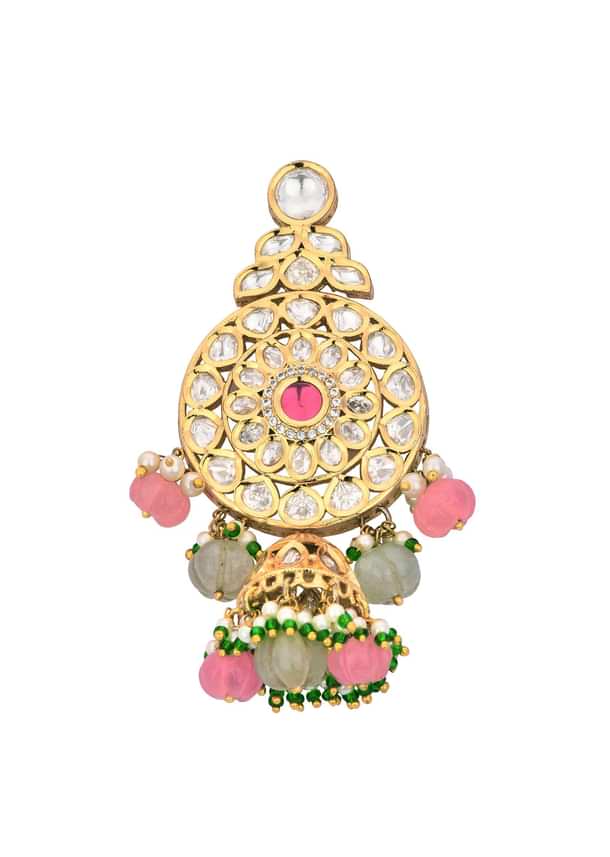 Multicolor Choker Set With Encrusted Kundan