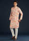 Multicolor Floral Print Silk Kurta and Pant Set