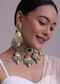 Multicolor Gold-Finish Kundan Choker Necklace Set With Colourful Meenakari Work And Drop-Stones In Mix Metal