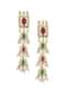 Multicolor Kundan Tiered Choker Set With Teardrop Pendants