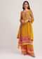 Mustard Yellow Printed Palazzo Set