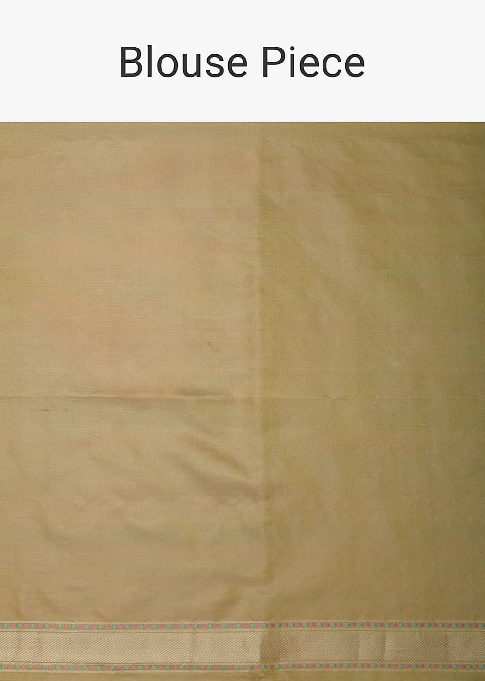 Mustard Yellow Tanchui Banarasi Silk Saree With Unstitched Blouse Piece