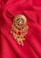 Navratna stone round traditional ring with chain tassel only on Kalki