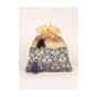 Navy Blue Potli In Brocade And Embroidery Work Online - Kalki Fashion