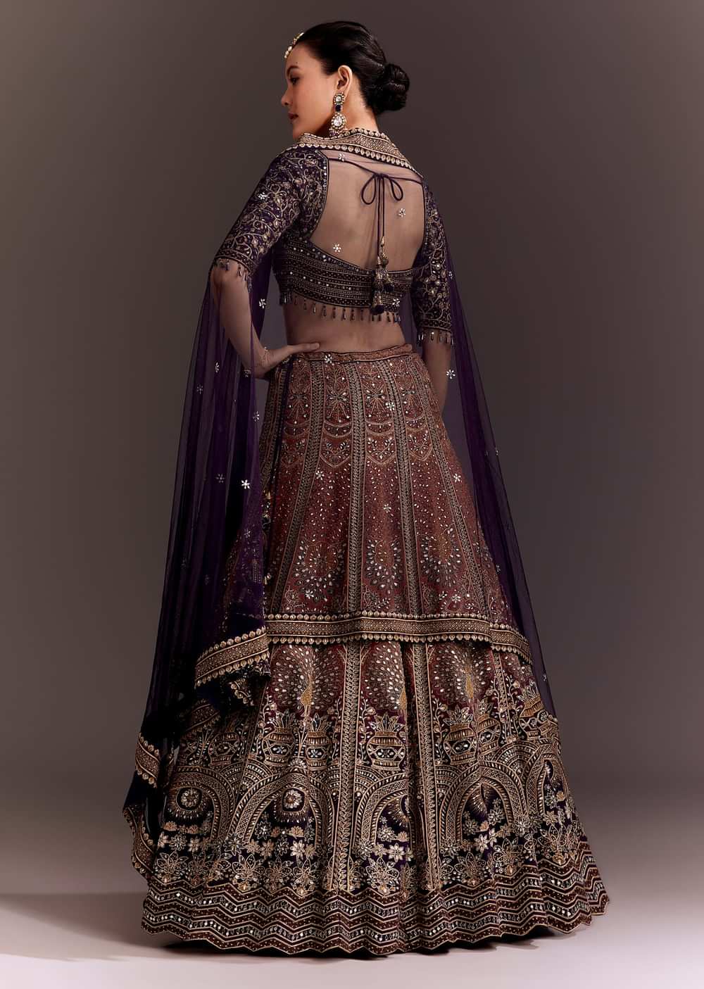 Ombre Zari Embroidered Lehenga Set